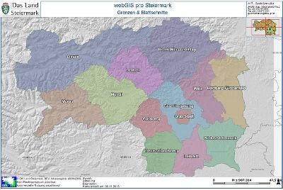 Auf diesem Bild sieht man einen Auszug aus dem GIS Steiermark.